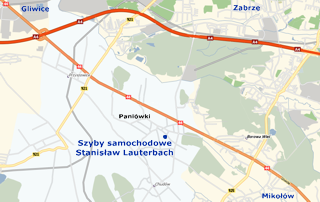 Mapa dojazdu - Katowice, Gliwice, Zabrze, Mikołów, Knurów, Orzesze